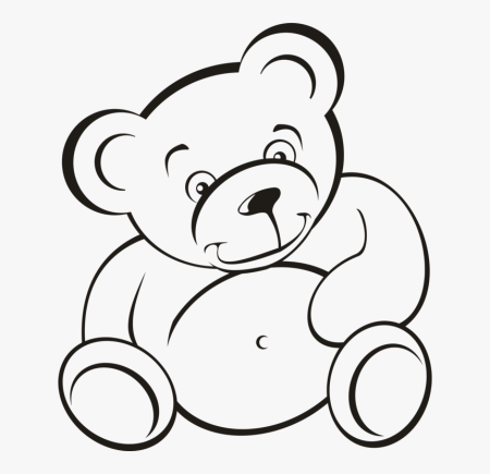 Мишка черно белый