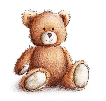 Медвежонок контур