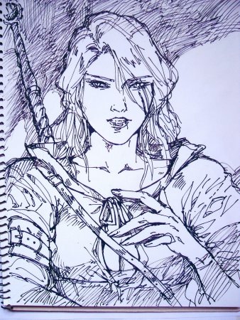 Ведьмак Цири скетч