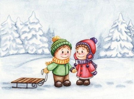 Зима картинки для детей