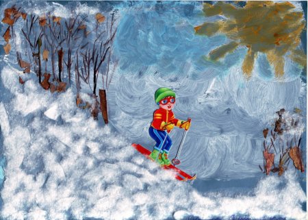 Рисунок на тему зима