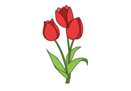 Рисование тюльпанов