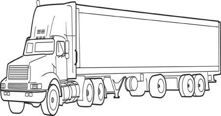Раскраска КАМАЗ 4308