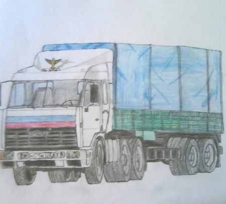 КАМАЗ 54115 рисунок