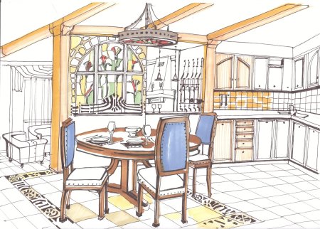 Рисунок на тему моя кухня