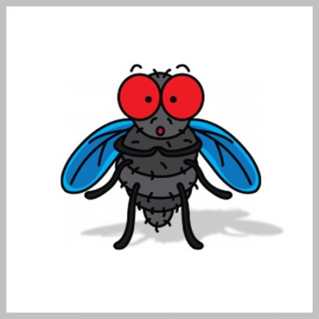 Муха мультяшная