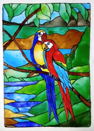 Витраж Тиффани Дельфин