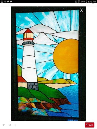 Витраж корабль