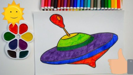 Юла красками
