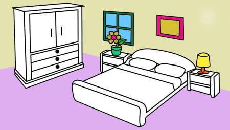 Нарисовать спальню