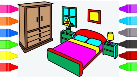 Детская спальня рисунок
