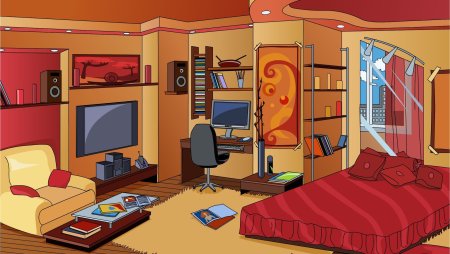 Мультяшная комната
