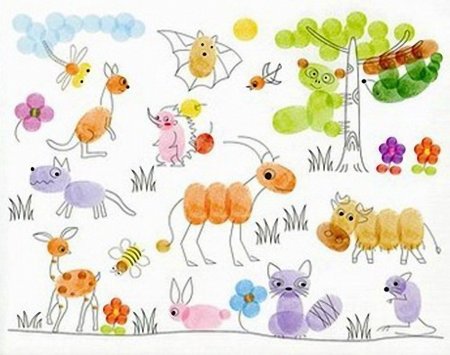 Пальчиковая живопись для детей