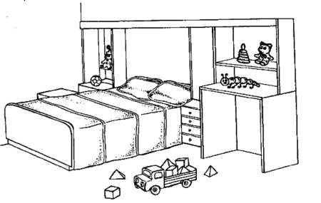 Нарисованная детская комната