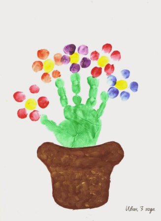 Виноград рисование пальчиками