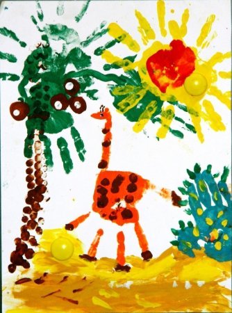 Рисование пальцами для детей