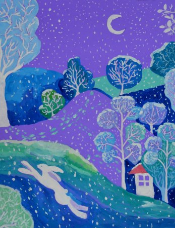 Декоративный пейзаж для детей