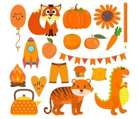 Изучаем оранжевый цвет