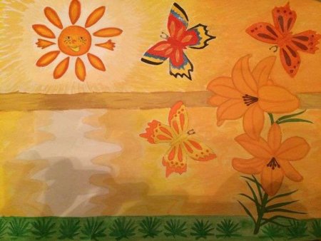 Оранжевый рисунок для детей