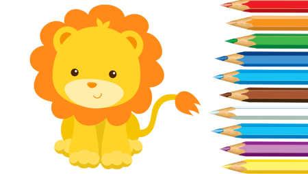 Львенок по клеточкам