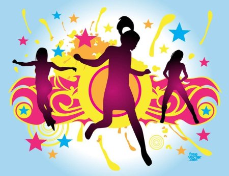 Дети танцуют мультяшные