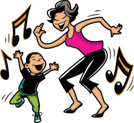 Иллюстрации танцующих детей