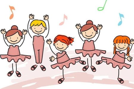 Цветные силуэты танцоров