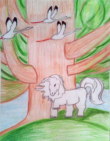 Рисунок на тему Олонхо