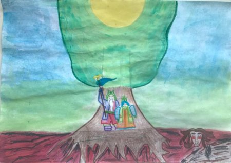 Рисунки детей на тему Олонхо