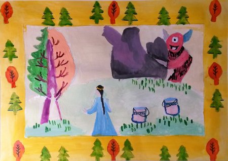 Олонхо рисунки детей