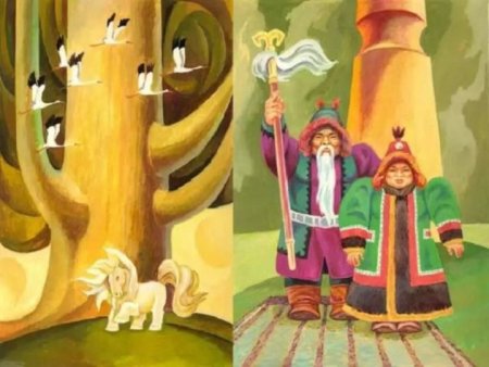 Рисунки якутские герои Олонхо