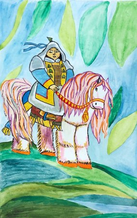 Олонхо рисунок на выставку