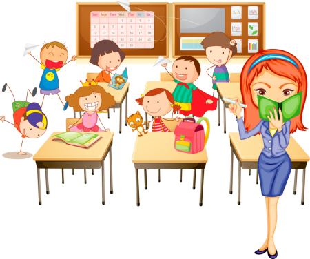 Учитель и ученики мультяшные