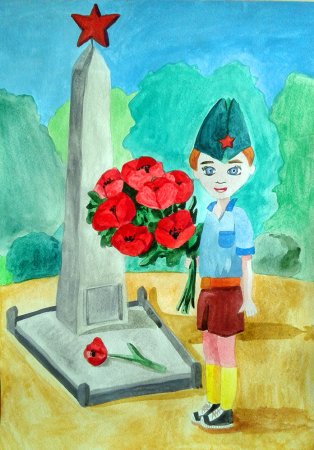Памятник Победы рисунок