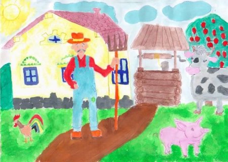 Рисунок на тему фермер