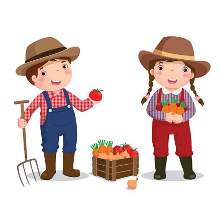 Изображение фермера для детей