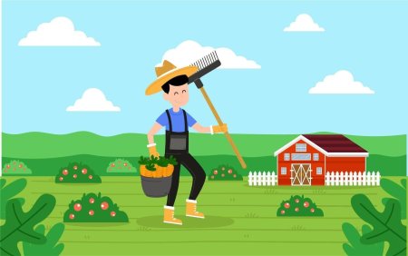 Фермер иллюстрация