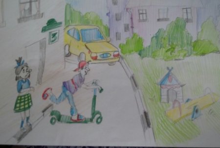 Берегись автомобиля рисунок на конкурс