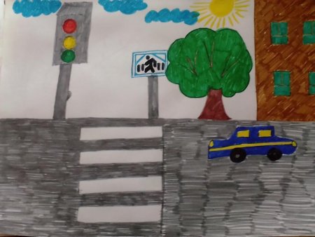 Рисование в старшей группе на тему ПДД