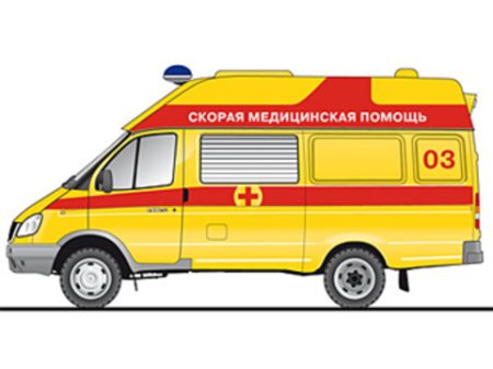Машина скорой помощи вид сбоку
