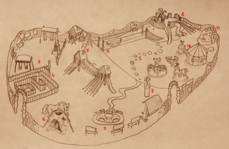 План детской площадки рисунок