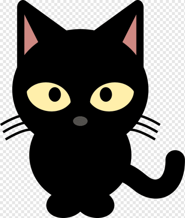 Силуэты мультяшных кошек