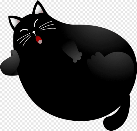 Черный котенок с цветочком