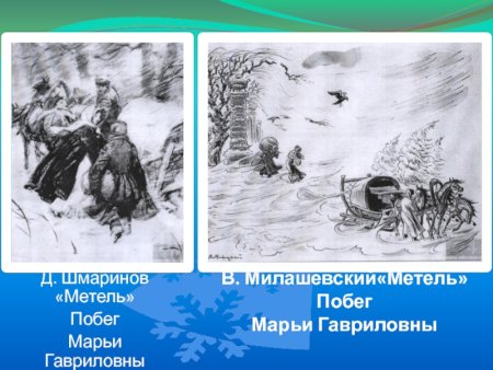 Иллюстрации к рассказу метель Пушкина