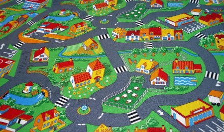 Ковролин детский с воздушными шарами