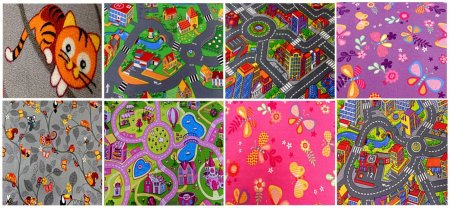 Ковролин детский розовый