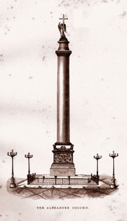 Александровская колонна чертежи Монферрана