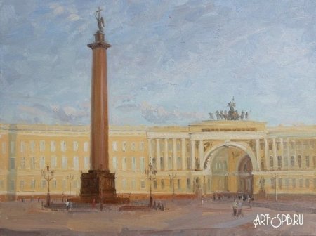Дворцовая площадь в Санкт-Петербурге живопись
