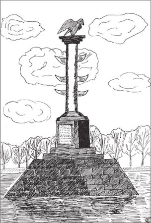 Ростральные колонны Петропавловская крепость