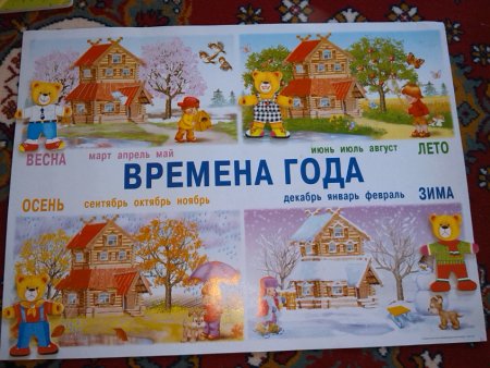 Иллюстрации с изображением времен года